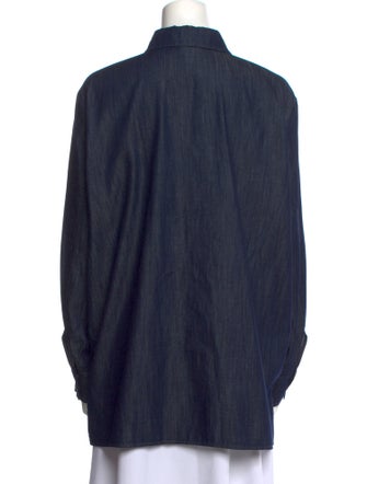 Marina Rinaldi Long Sleeve Button-Up Top