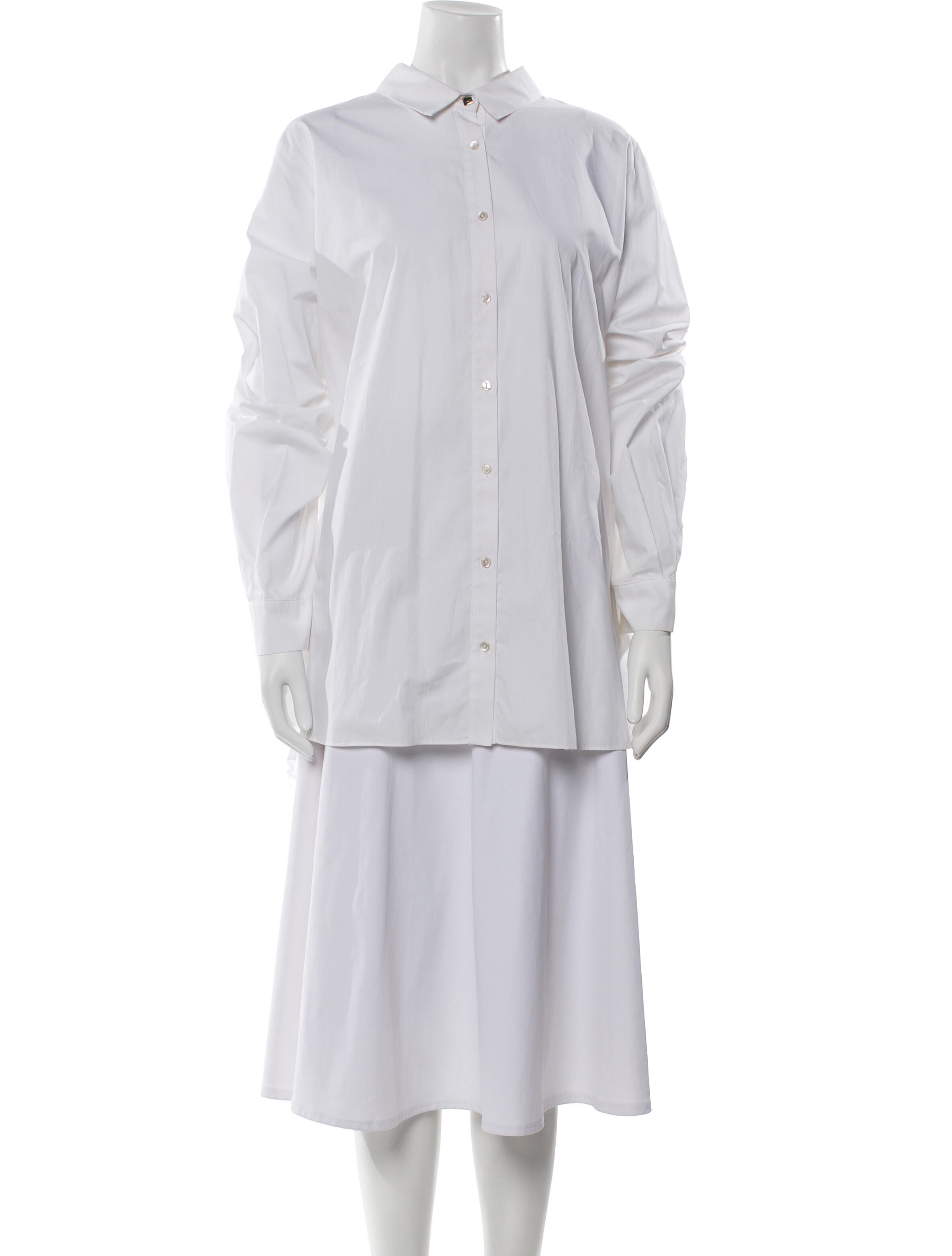 Marina Rinaldi Long Sleeve Button-Up Top w/ Tags