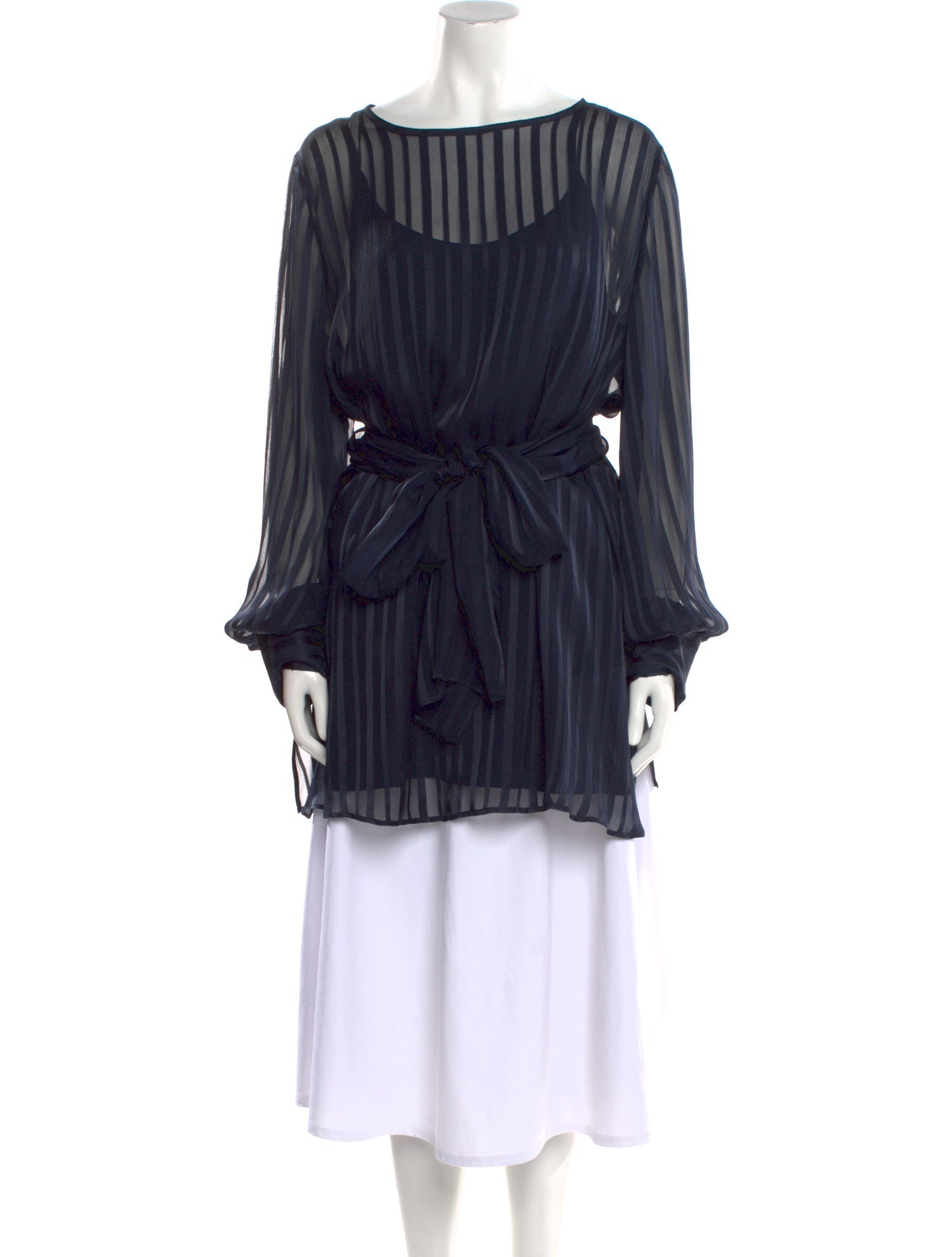 Marina Rinaldi Silk Scoop Neck Tunic w/ Tags