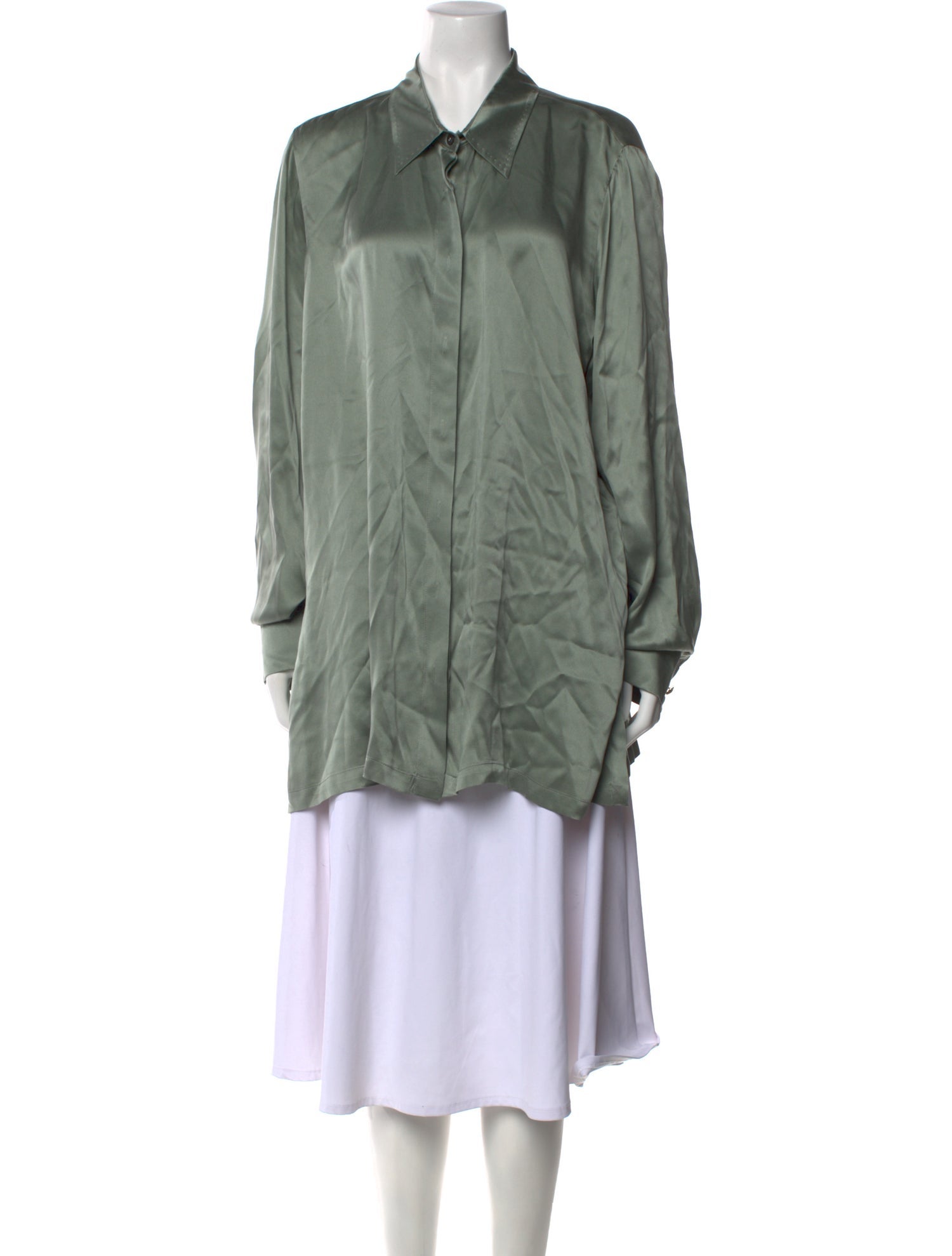 Marina Rinaldi Silk Long Sleeve Tunic