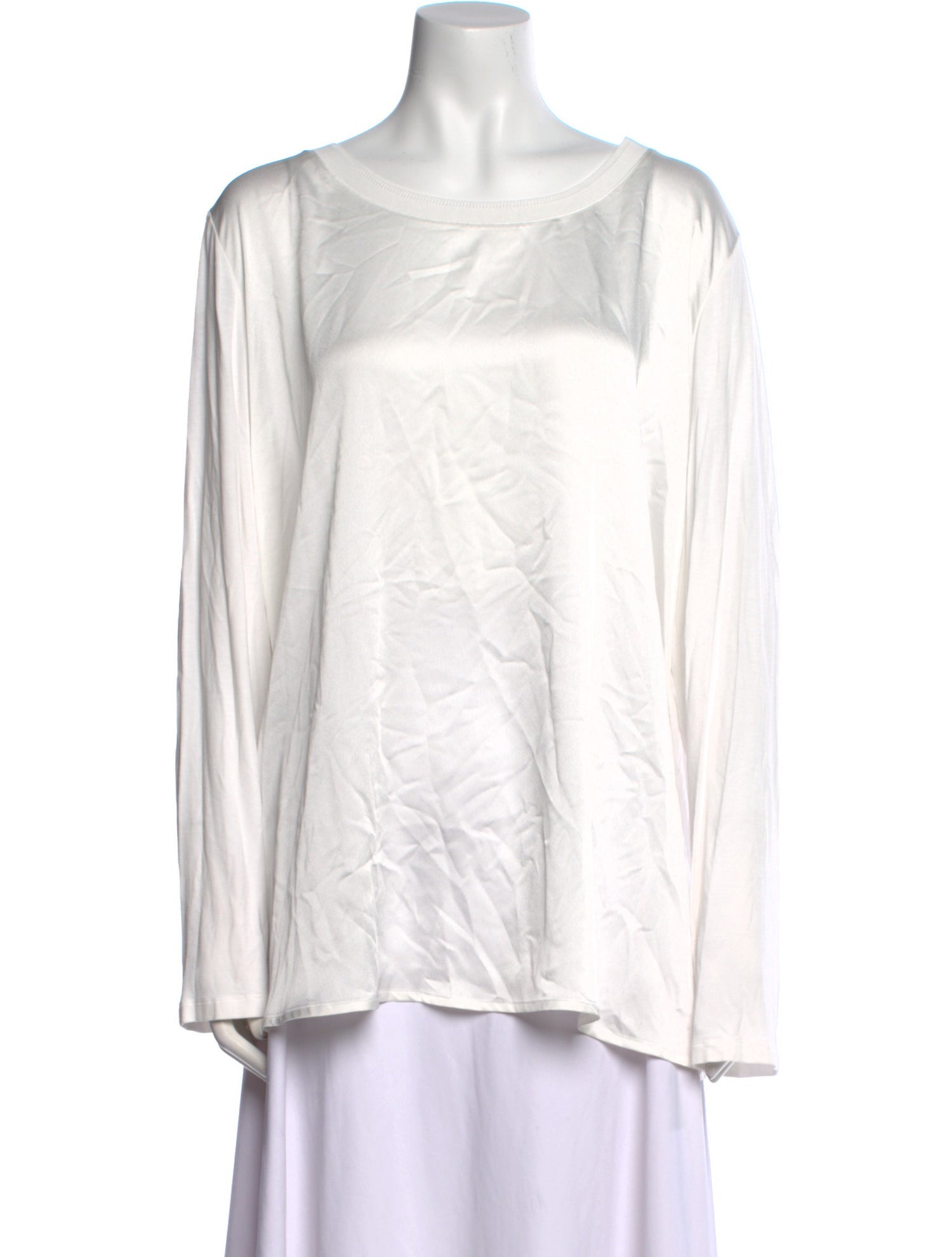 Marina Rinaldi Scoop Neck Long Sleeve Tunic