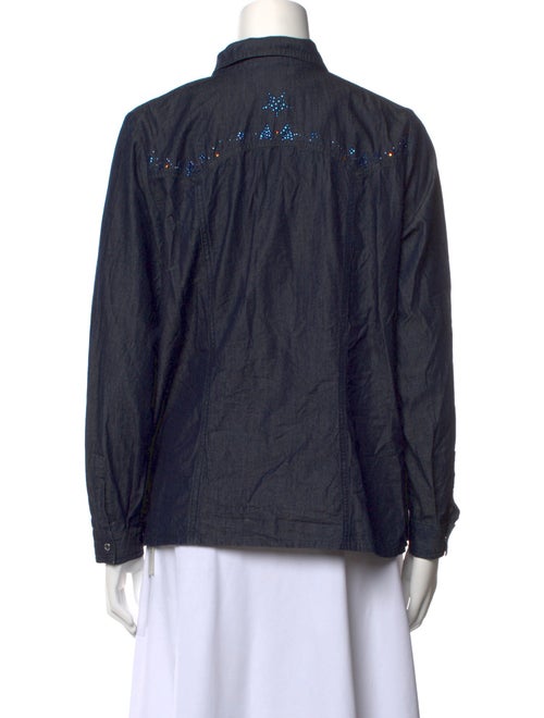 Marina Rinaldi Long Sleeve Button-Up Top