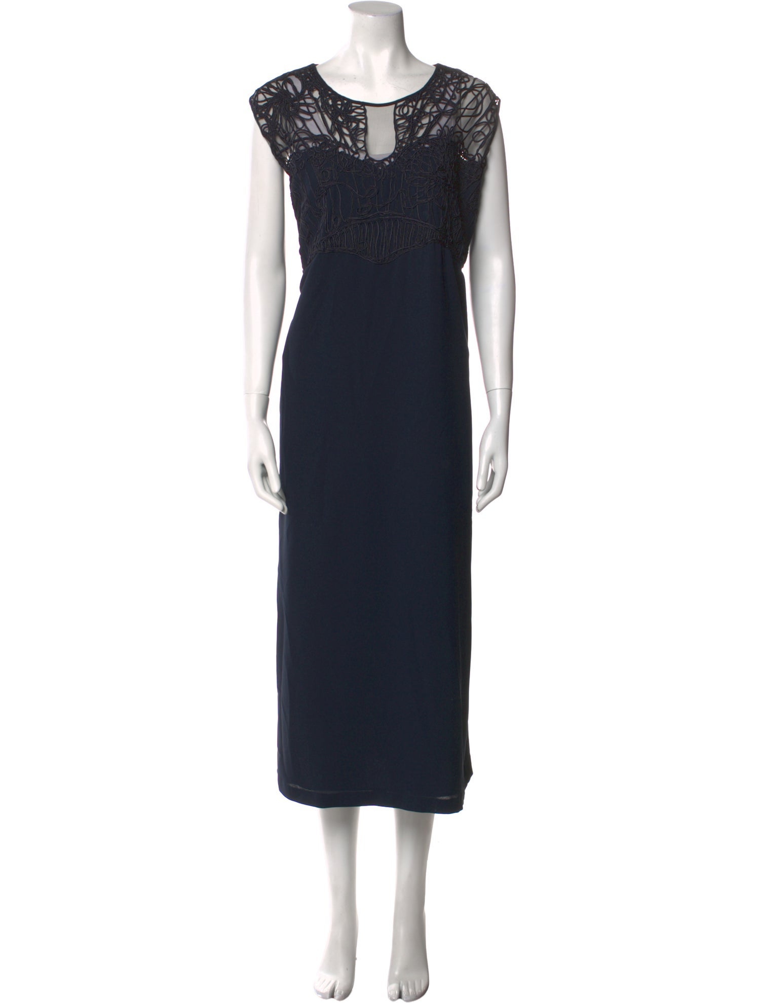 Marina Rinaldi Crew Neck Long Dress