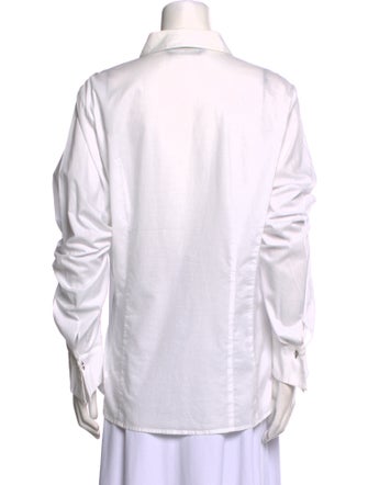 Marina Rinaldi Long Sleeve Button-Up Top