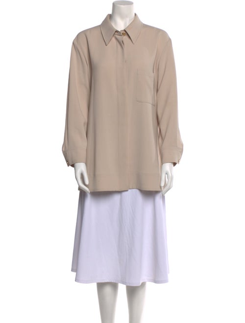 Marina Rinaldi Long Sleeve Button-Up Top