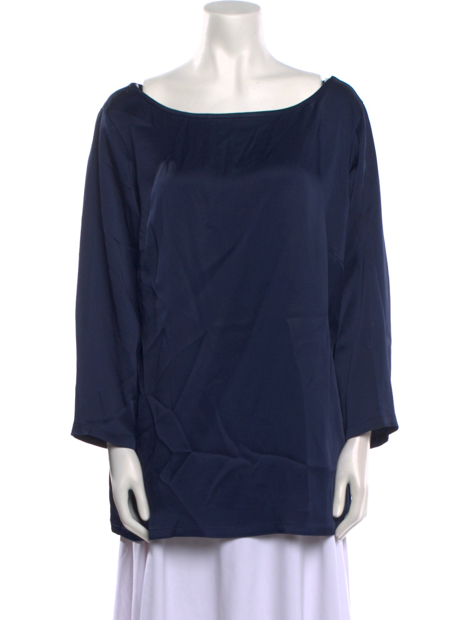 Marina Rinaldi Bateau Neckline Long Sleeve Blouse