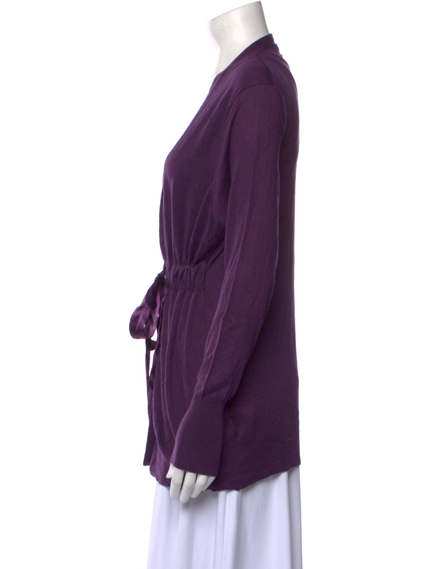 Marina Rinaldi Silk Plunge Neckline Sweater