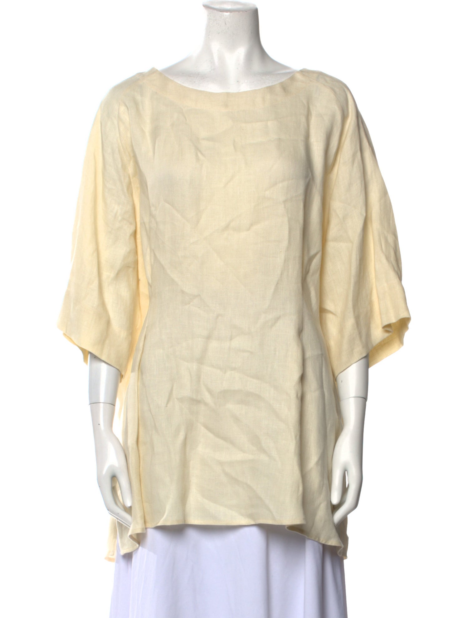 Marina Rinaldi Hemp Bateau Neckline Tunic
