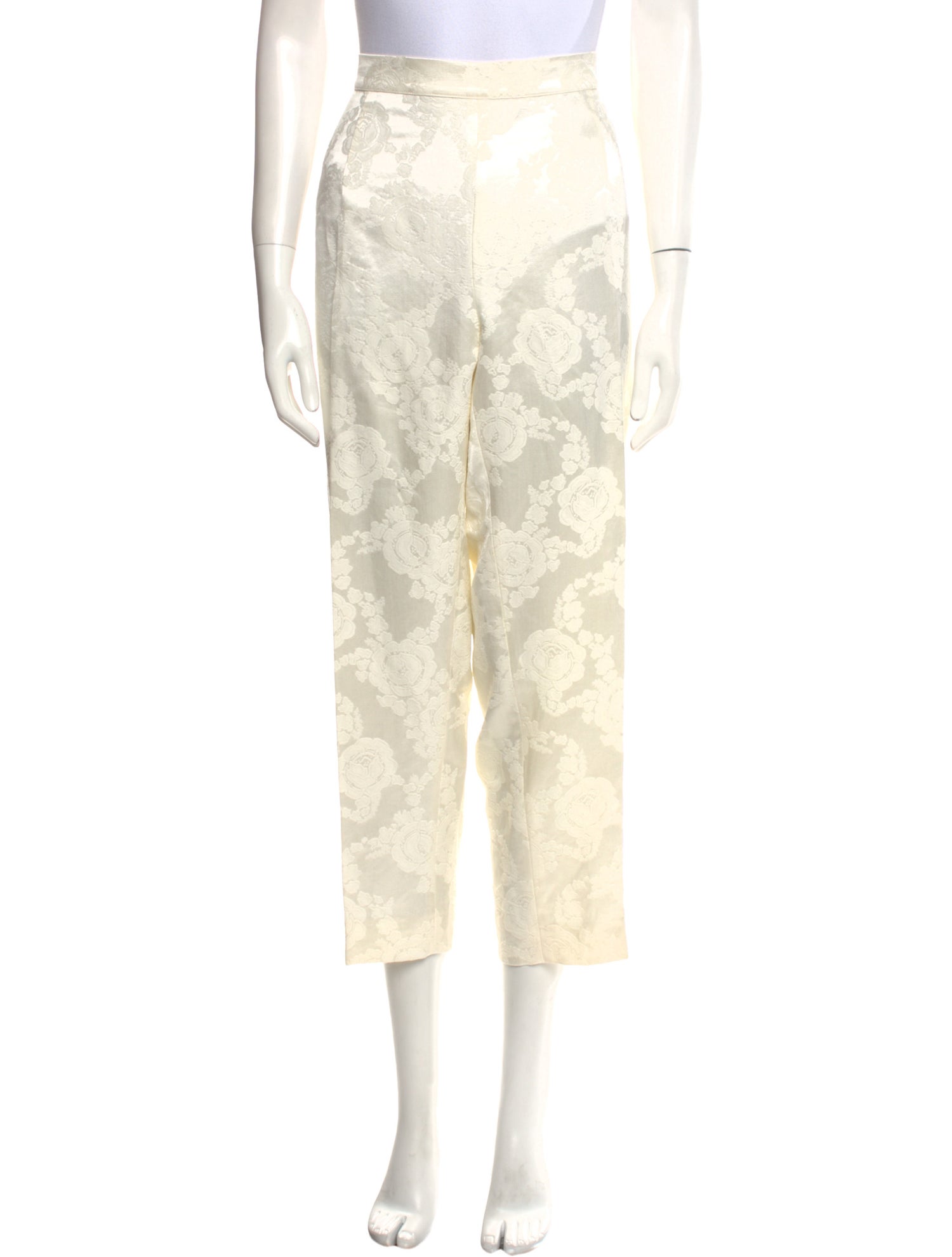 Marina Rinaldi Floral Print Straight Leg Pants w/ Tags