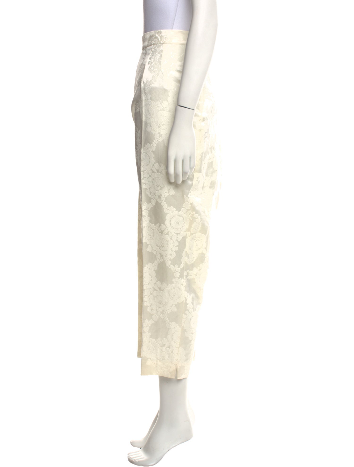 Marina Rinaldi Floral Print Straight Leg Pants w/ Tags