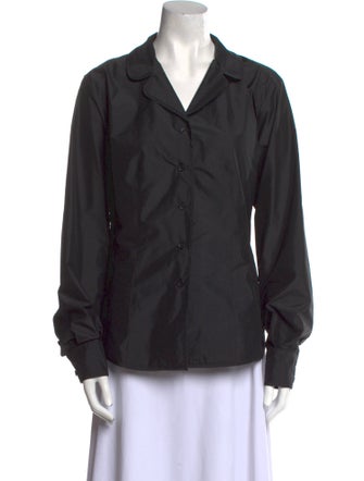 Marina Rinaldi Long Sleeve Button-Up Top