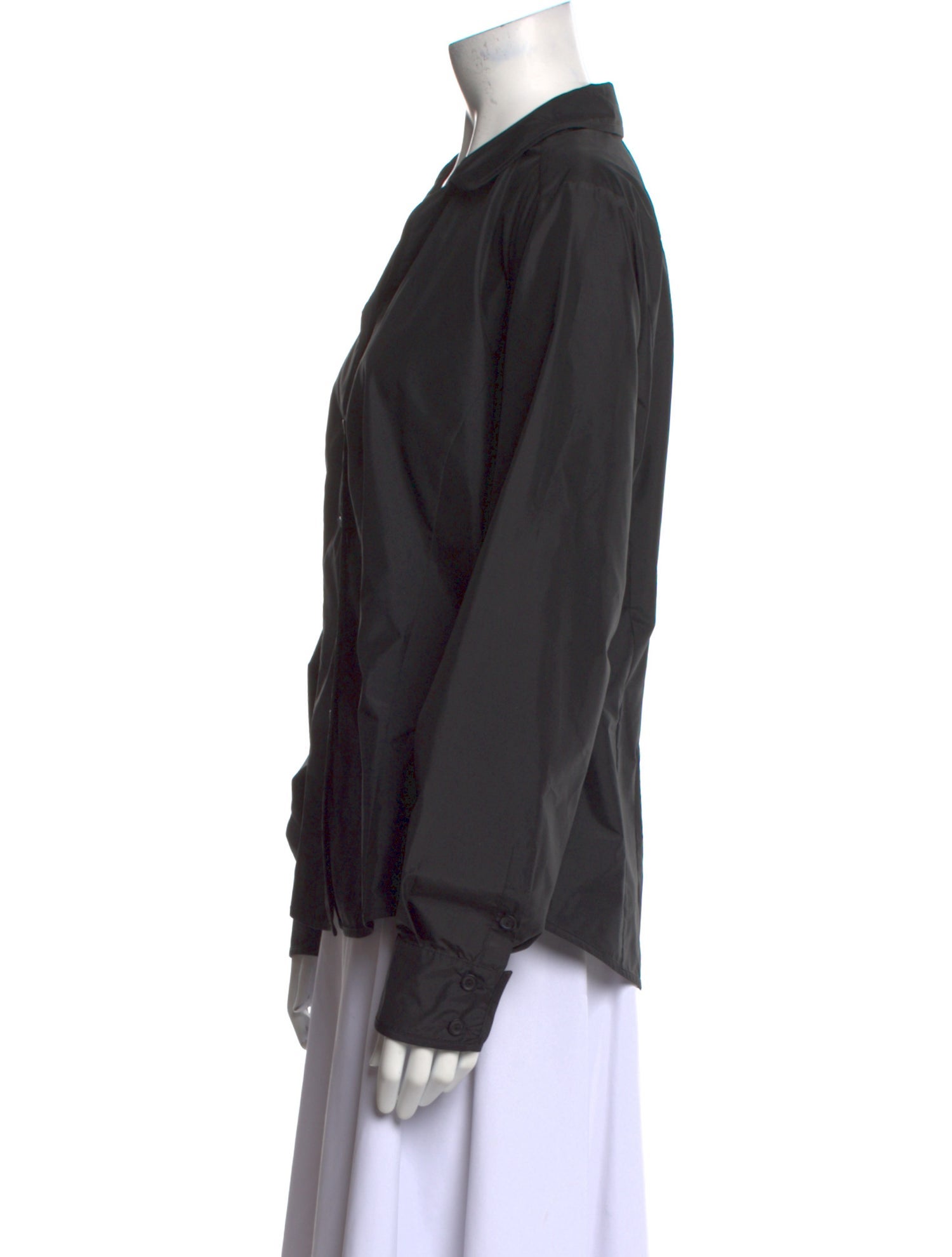 Marina Rinaldi Long Sleeve Button-Up Top