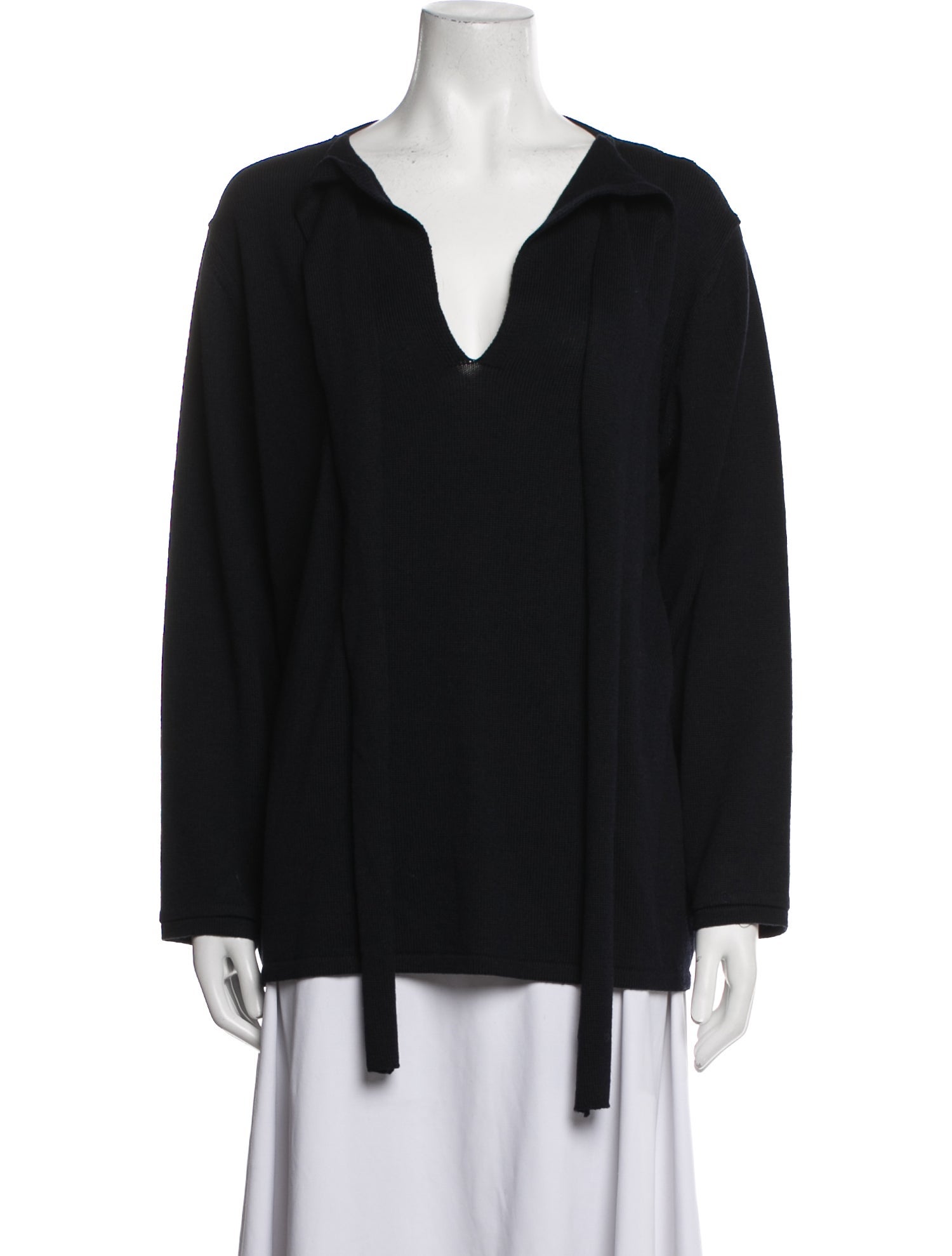 Marina Rinaldi Virgin Wool V-Neck Sweater