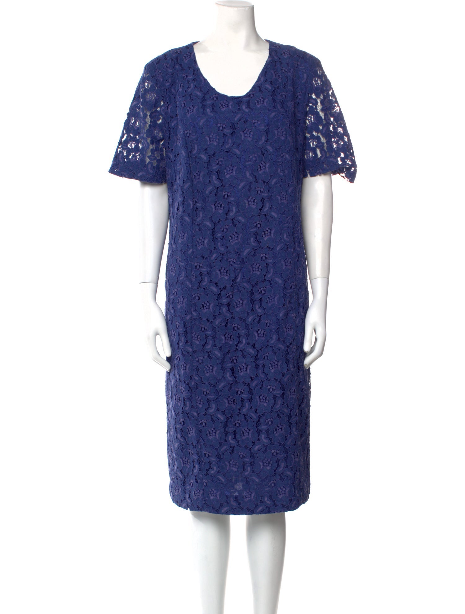 Marina Rinaldi Lace Pattern Knee-Length Dress