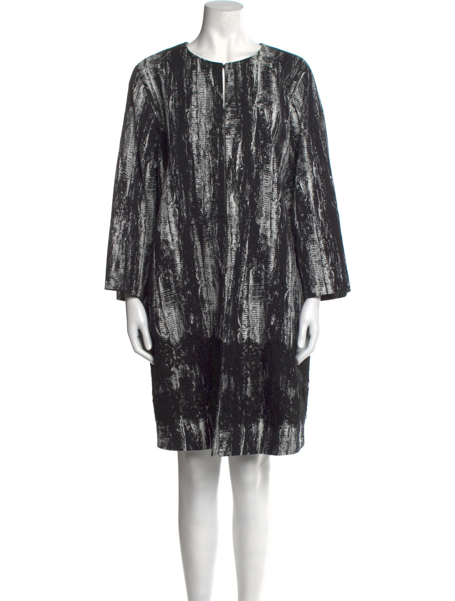 Marina Rinaldi Printed Knee-Length Dress