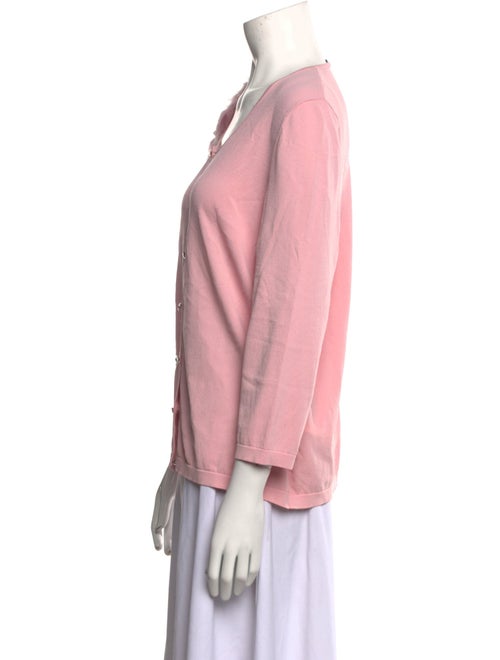 Marina Rinaldi Scoop Neck Three-Quarter Sleeve Button-Up Top