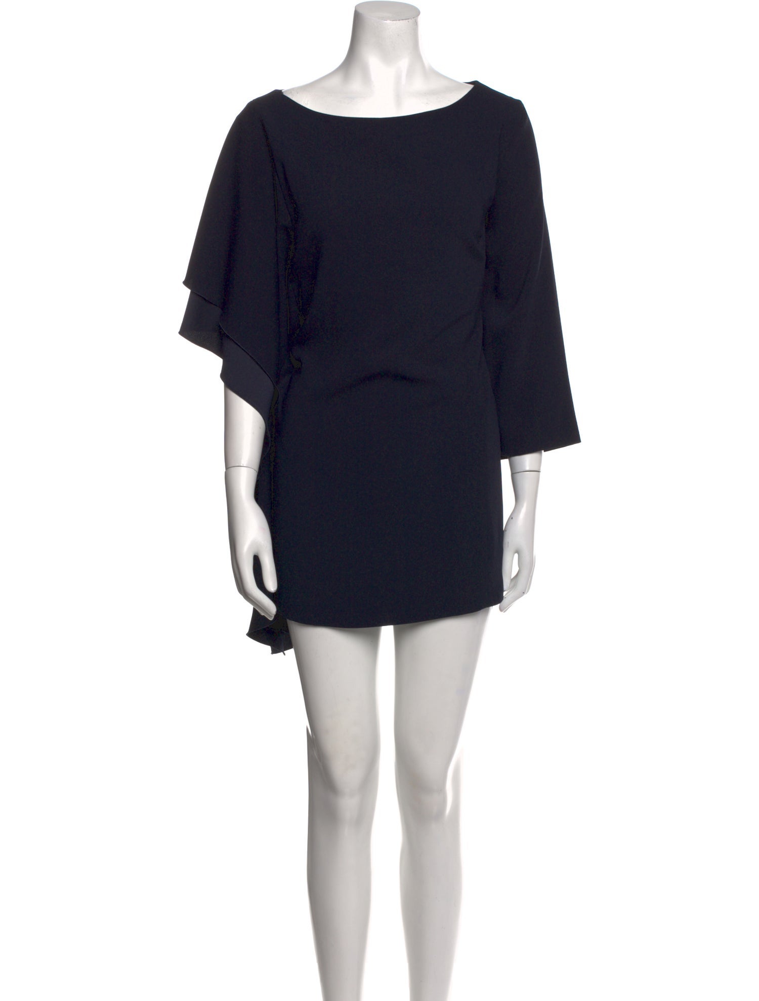 Marina Rinaldi Bateau Neckline Mini Dress