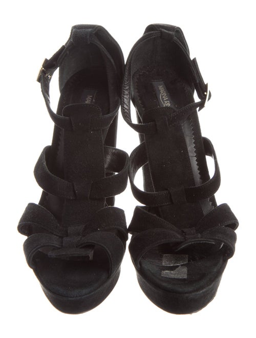 Marina Rinaldi Suede T-Strap Sandals