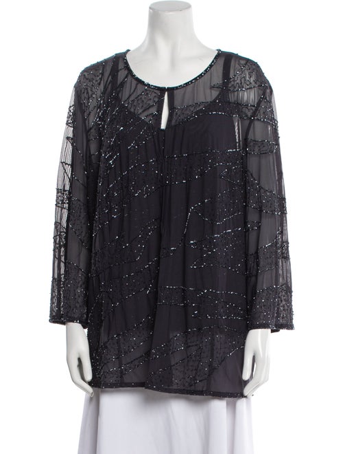 Marina Rinaldi Printed Sequin Embellishments Set