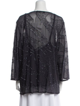 Marina Rinaldi Printed Sequin Embellishments Set