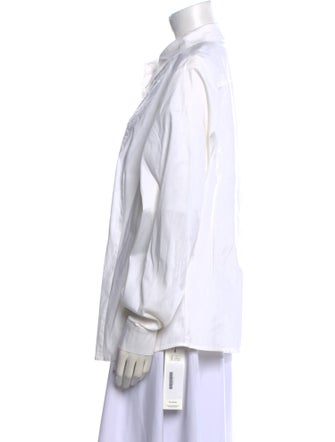 Marina Rinaldi Long Sleeve Button-Up Top