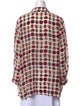 Marina Rinaldi Silk Printed Button-Up Top
