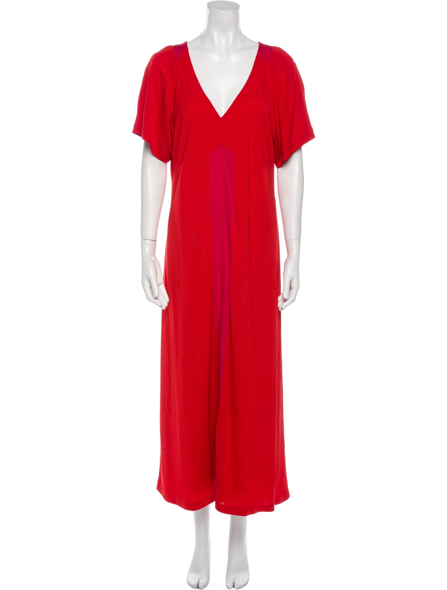 Marina Rinaldi V-Neck Long Dress