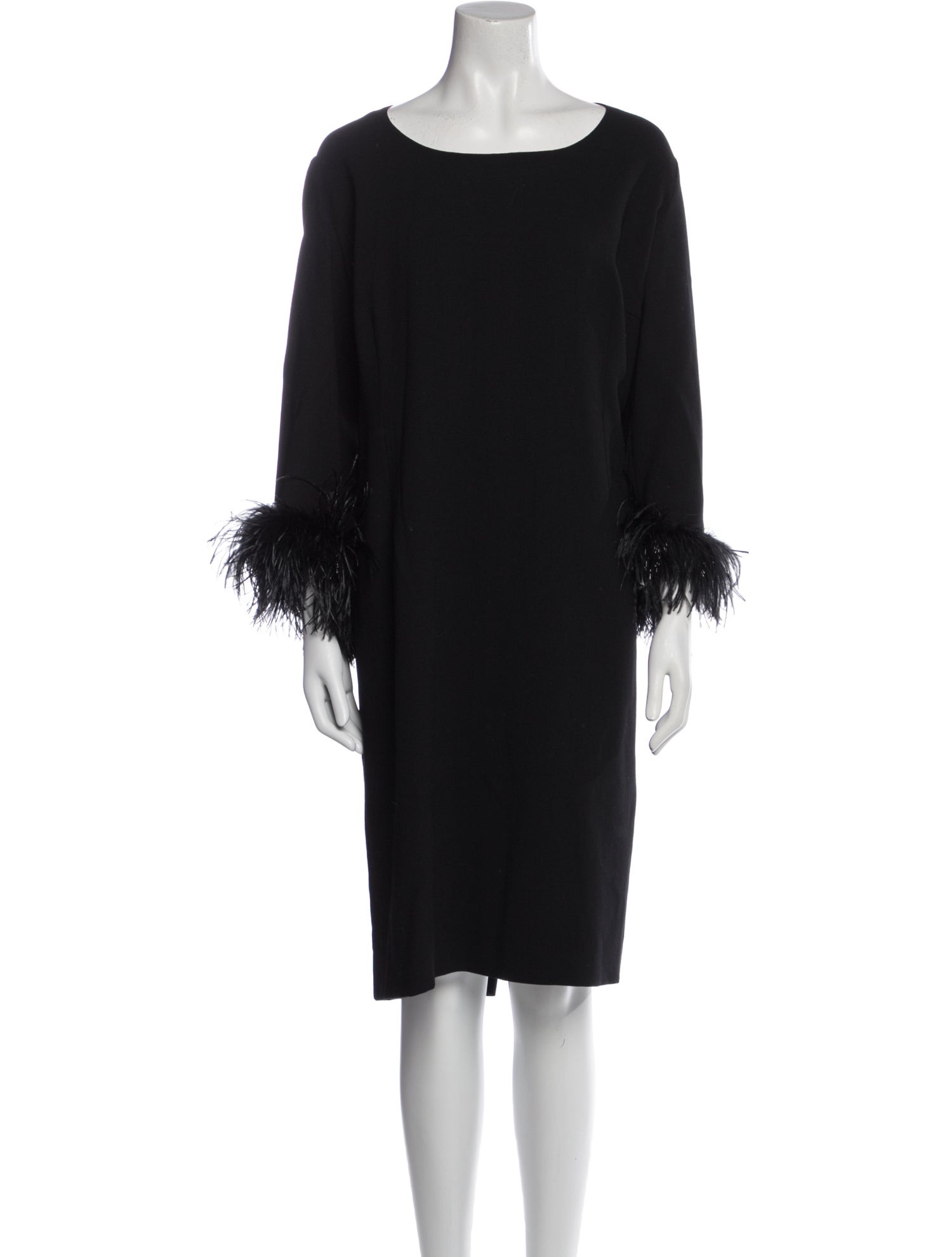 Marina Rinaldi Virgin Wool Knee-Length Dress