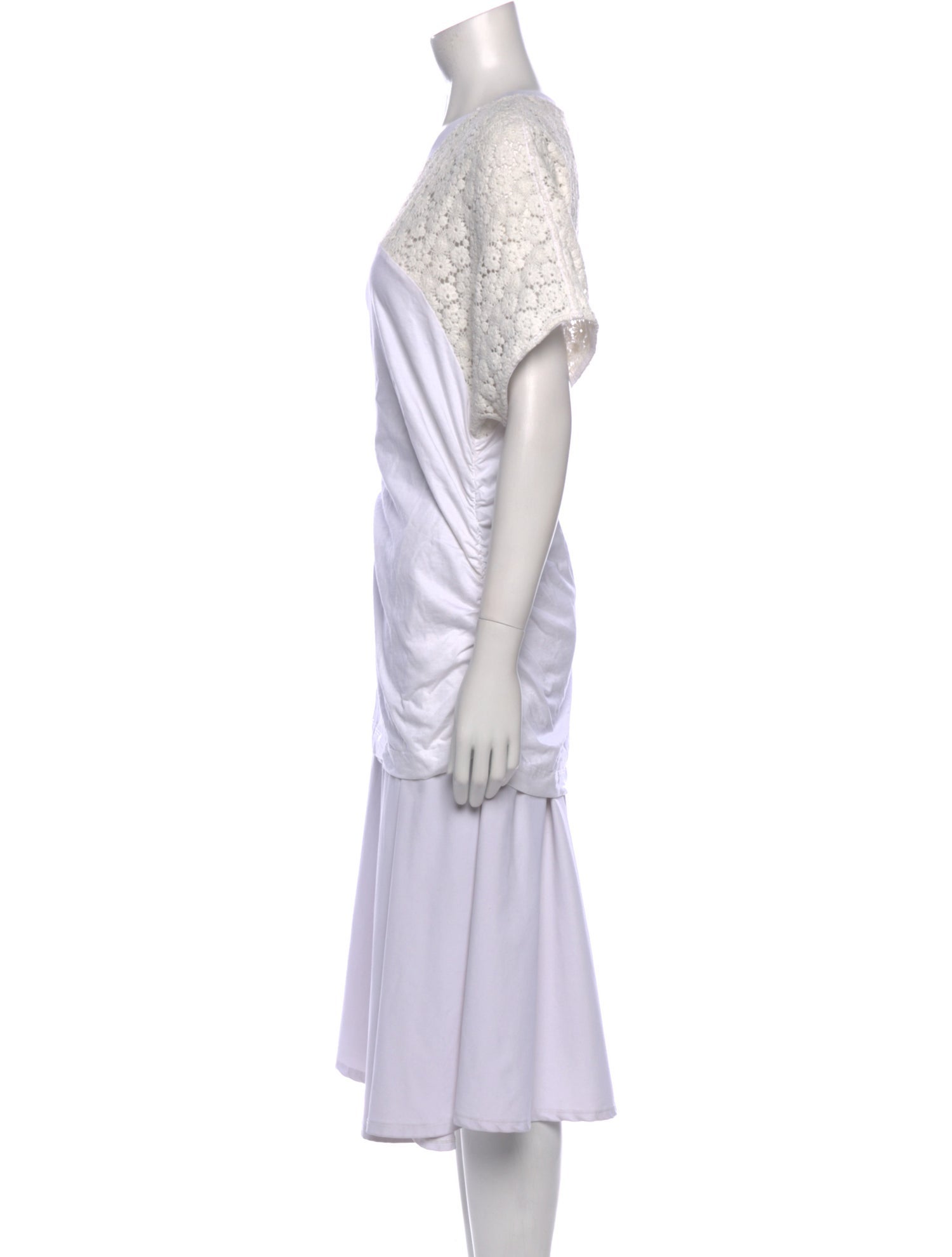 Marina Rinaldi Bateau Neckline Short Sleeve Tunic