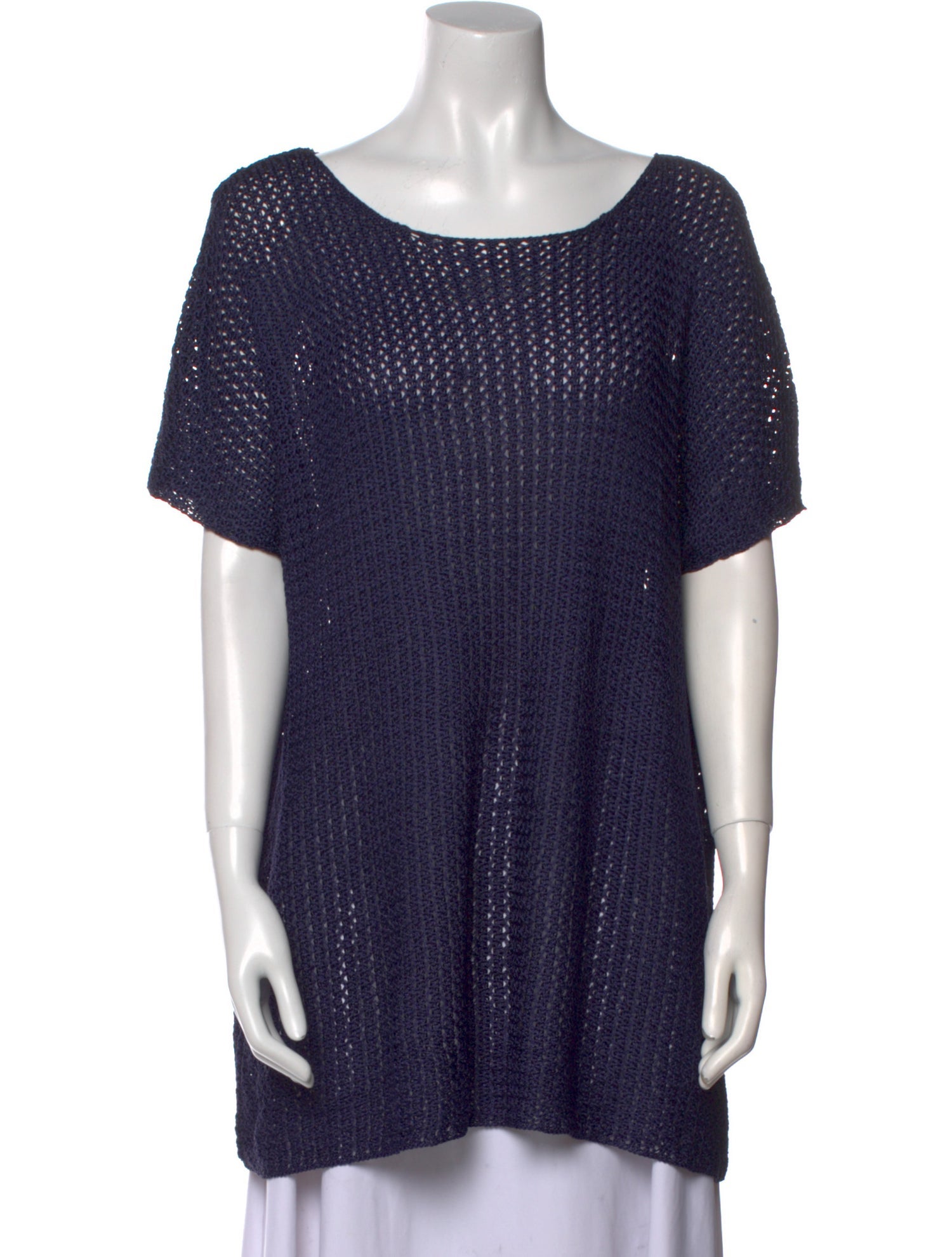 Marina Rinaldi Bateau Neckline Short Sleeve Tunic