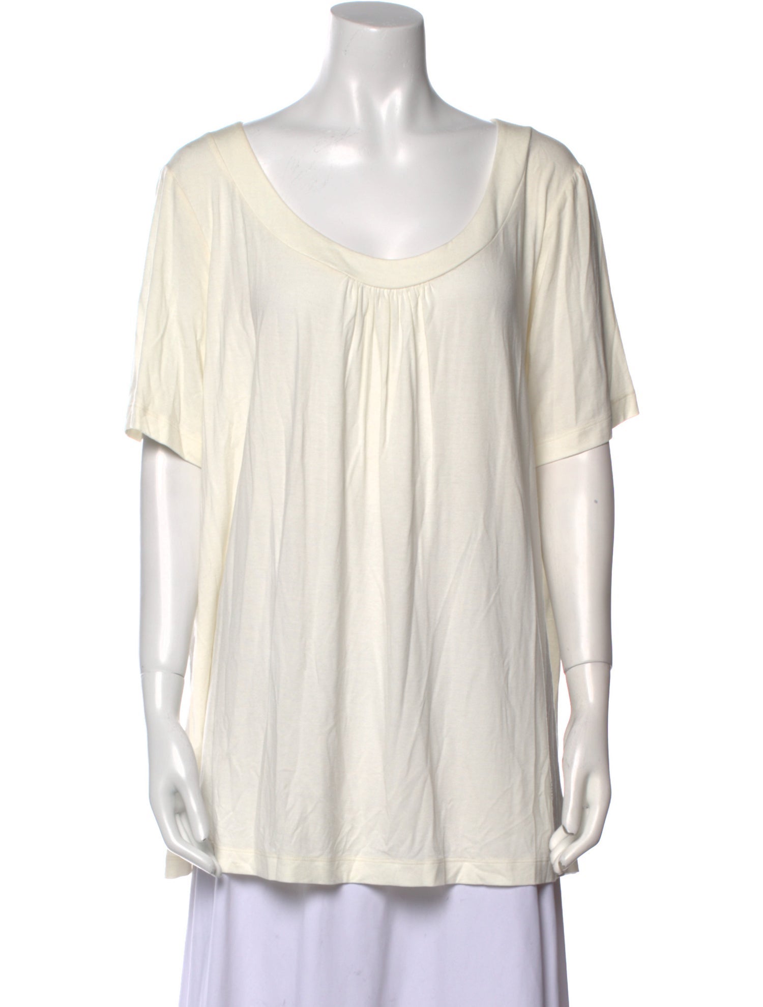 Marina Rinaldi Scoop Neck Short Sleeve Tunic