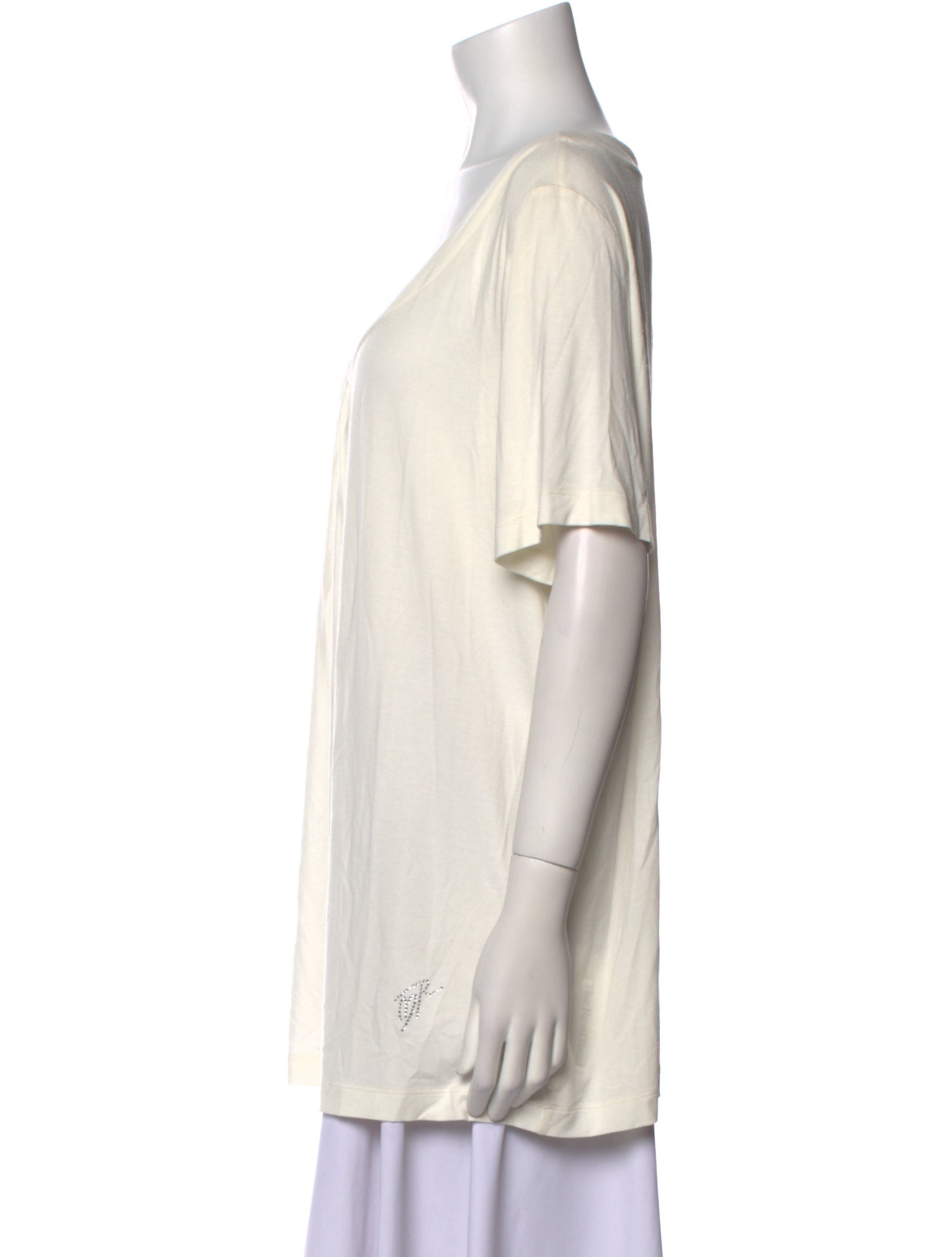 Marina Rinaldi Scoop Neck Short Sleeve Tunic