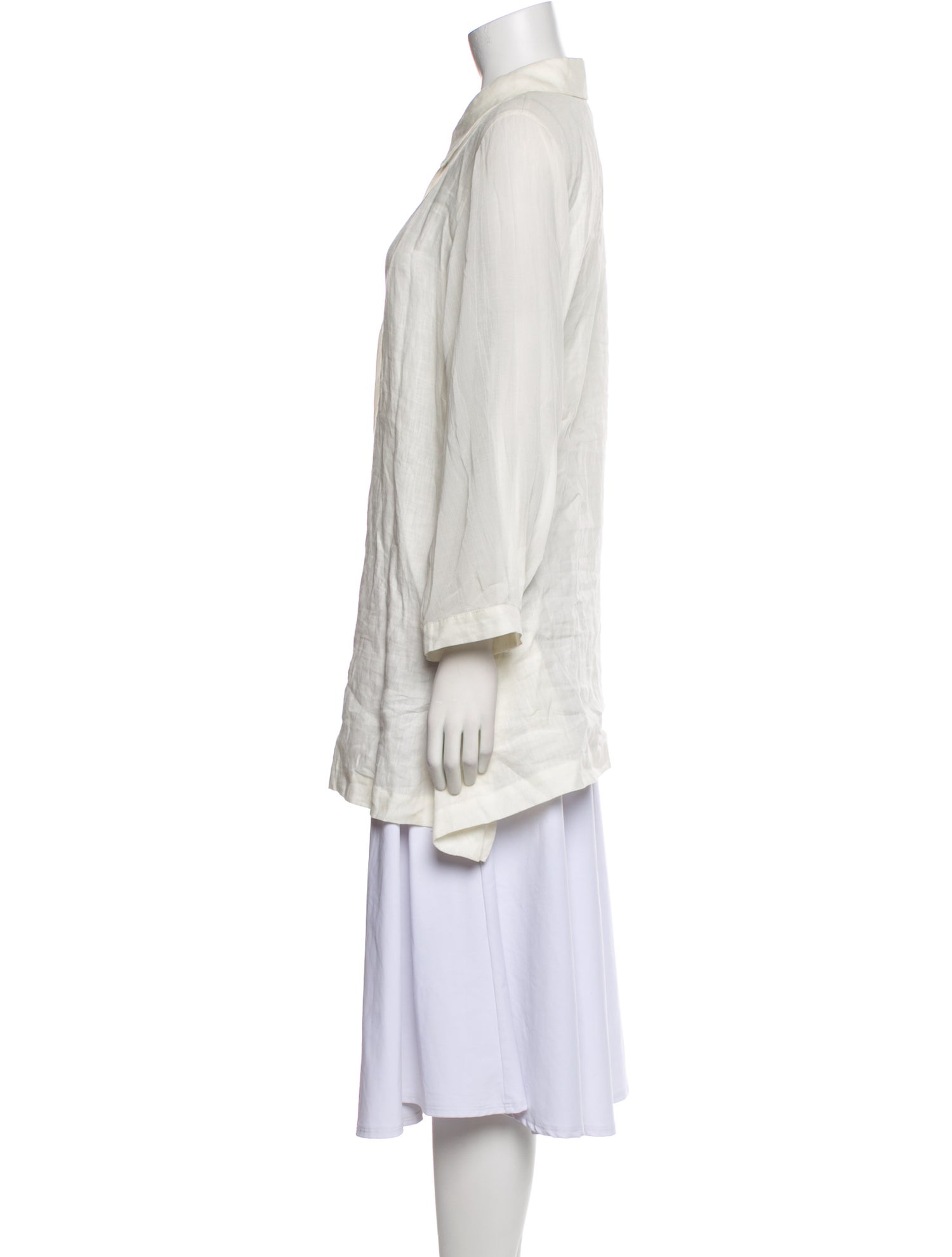 Marina Rinaldi Linen Long Sleeve Tunic