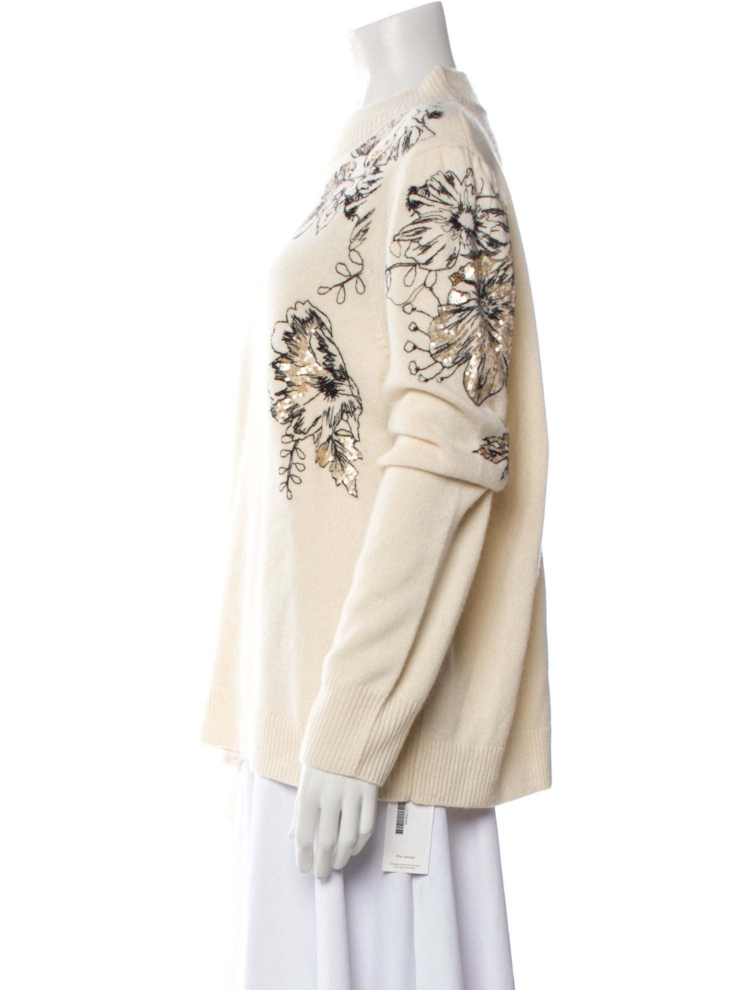 Marina Rinaldi Virgin Wool Printed Sweater