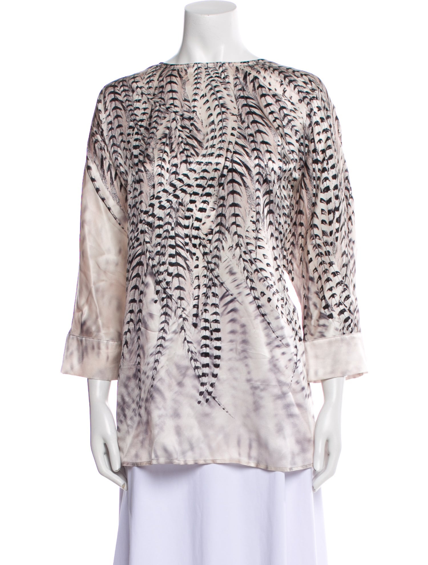 Marina Rinaldi Silk Animal Print Tunic