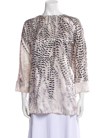 Marina Rinaldi Silk Animal Print Tunic