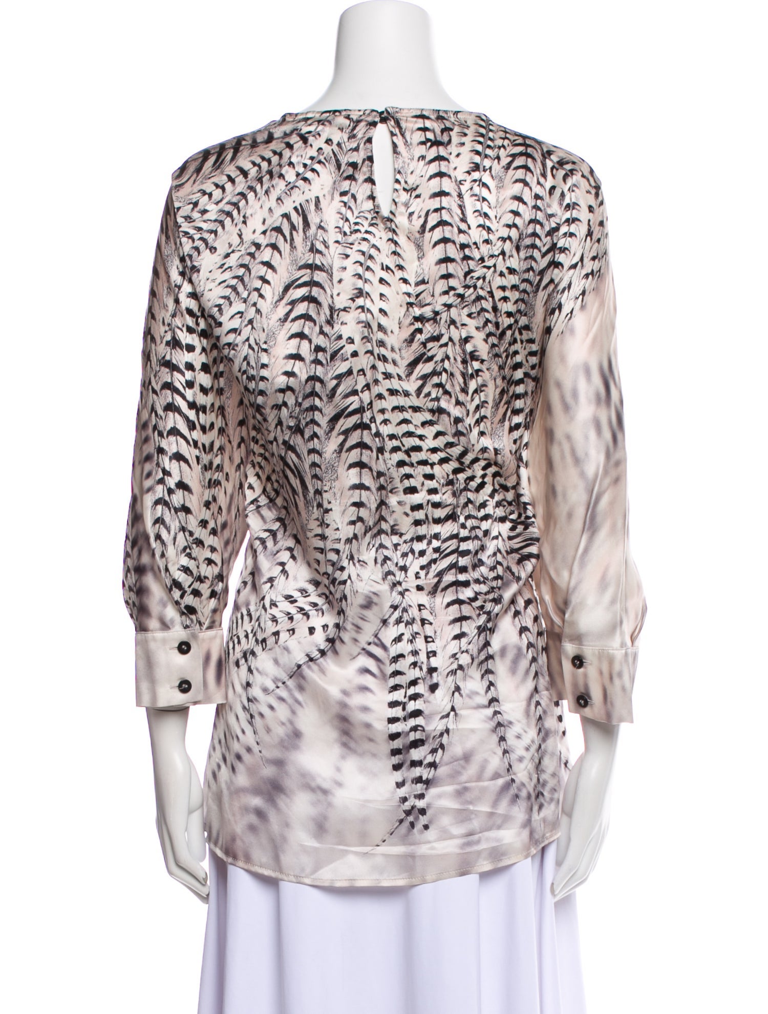 Marina Rinaldi Silk Animal Print Tunic