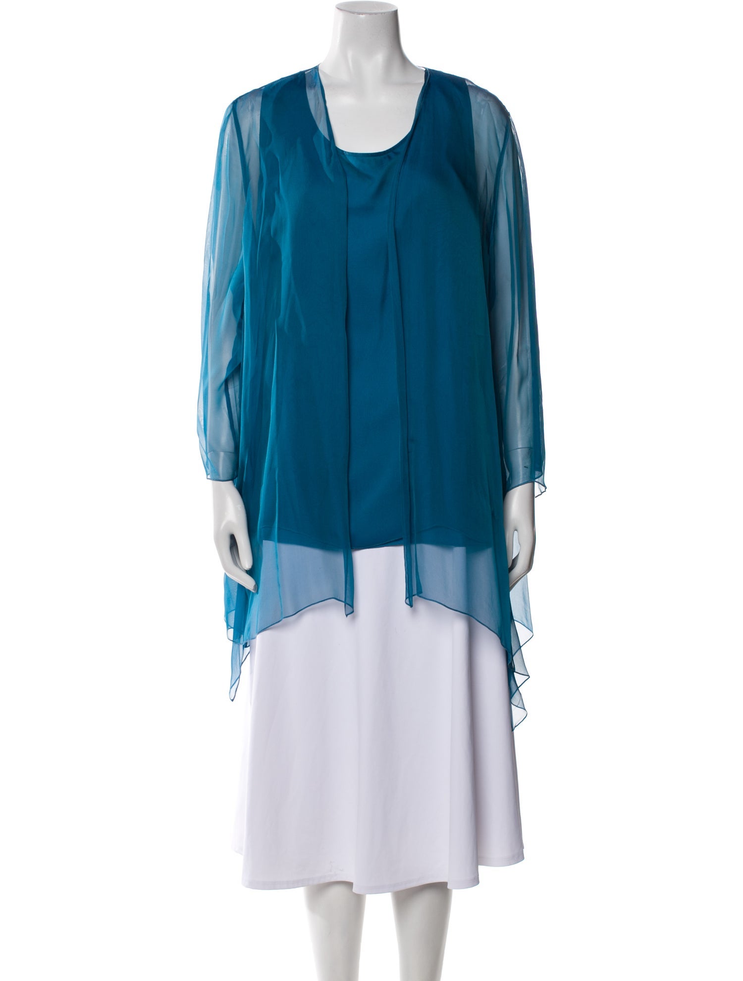 Marina Rinaldi Silk Cowl Neck Tunic
