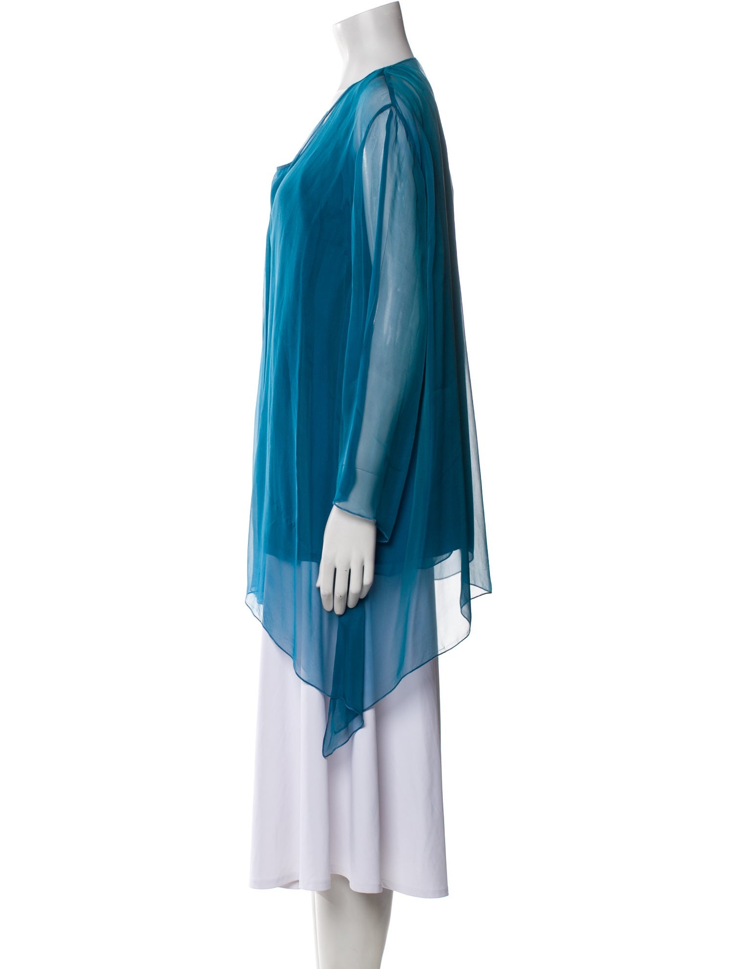 Marina Rinaldi Silk Cowl Neck Tunic
