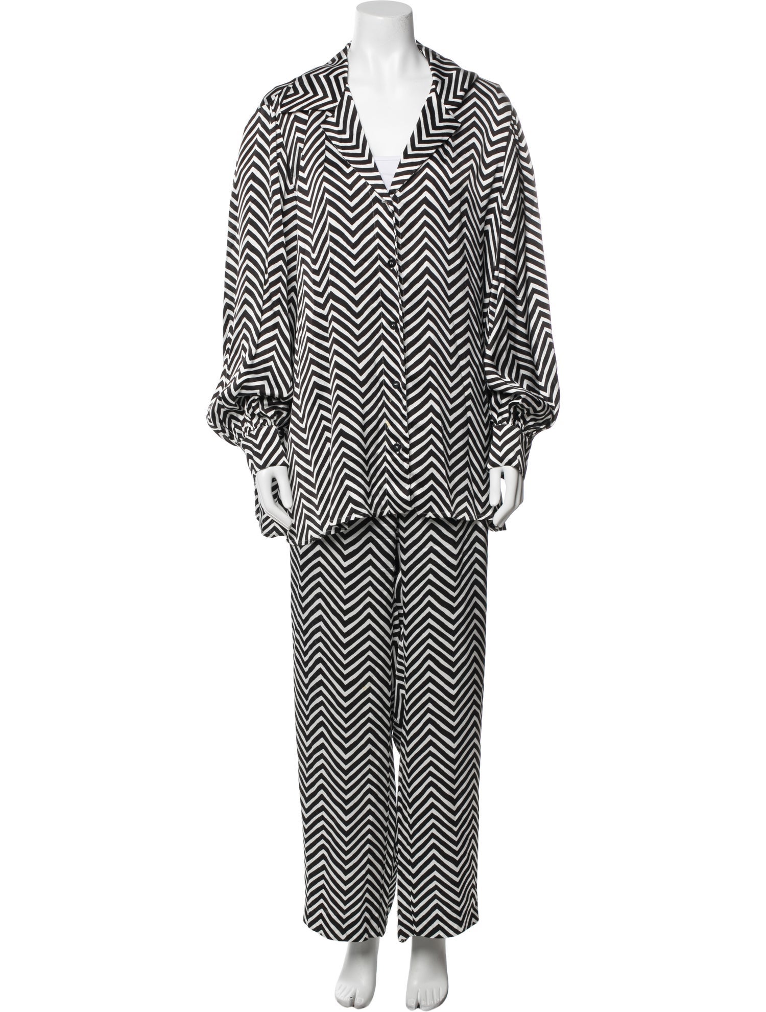 Marina Rinaldi Striped Pant Set
