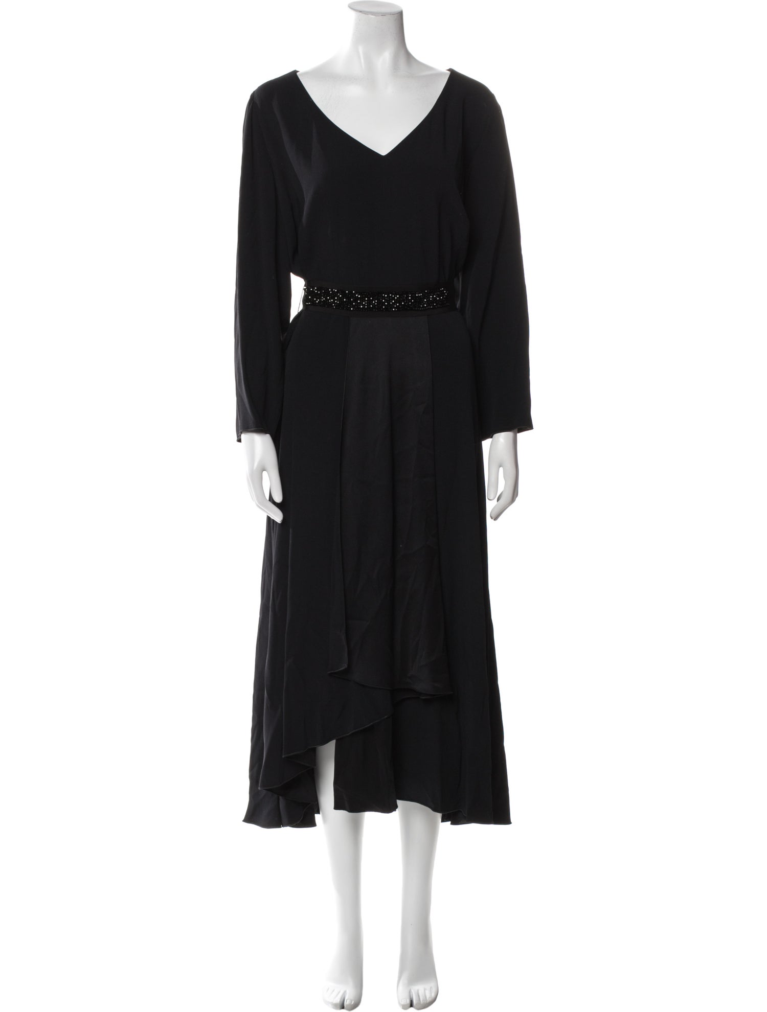 Marina Rinaldi V-Neck Long Dress