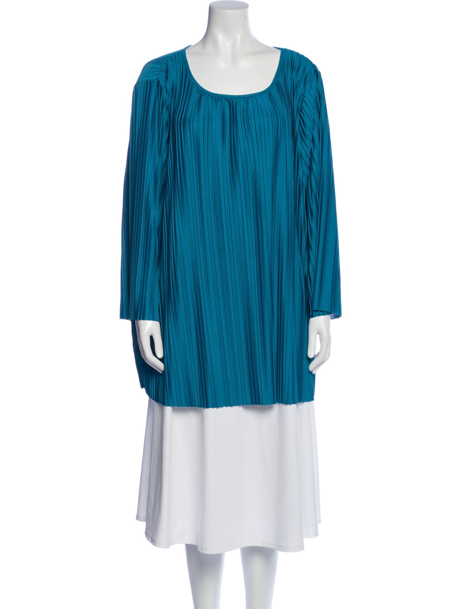 Marina Rinaldi Scoop Neck Long Sleeve Tunic