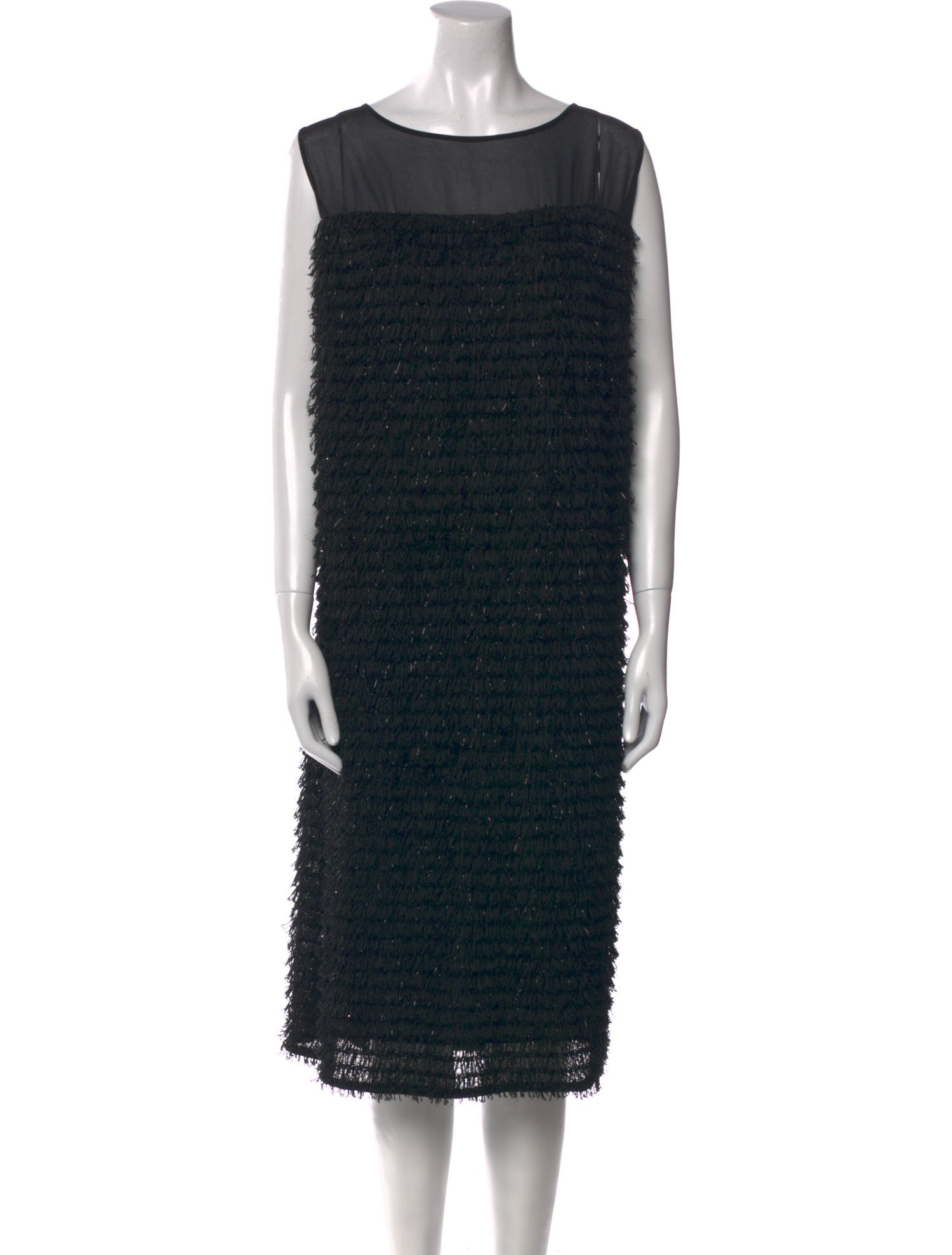 Marina Rinaldi Bateau Neckline Midi Length Dress