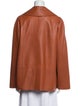 Marina Rinaldi Leather Peacoat