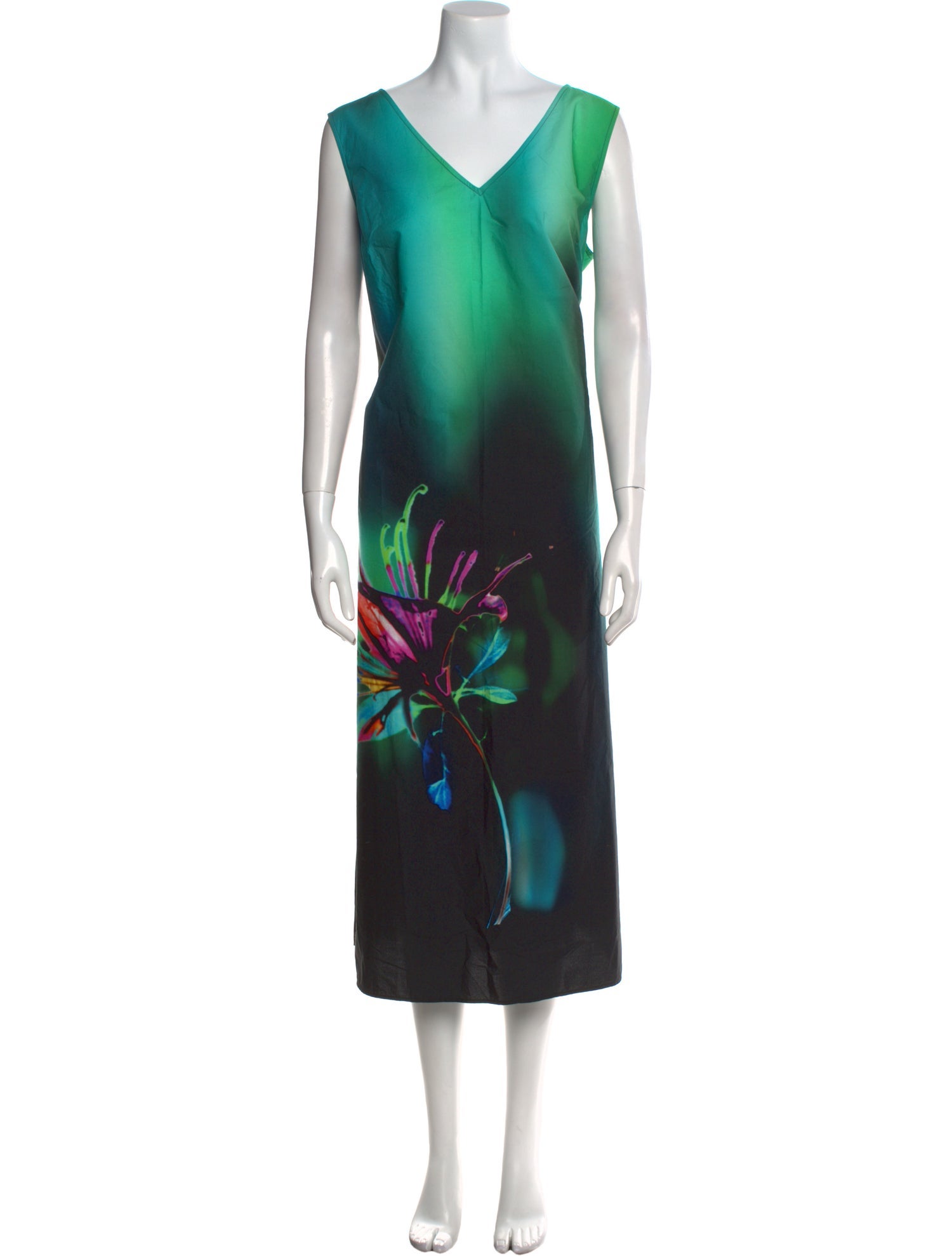 Marina Rinaldi Printed Long Dress w/ Tags