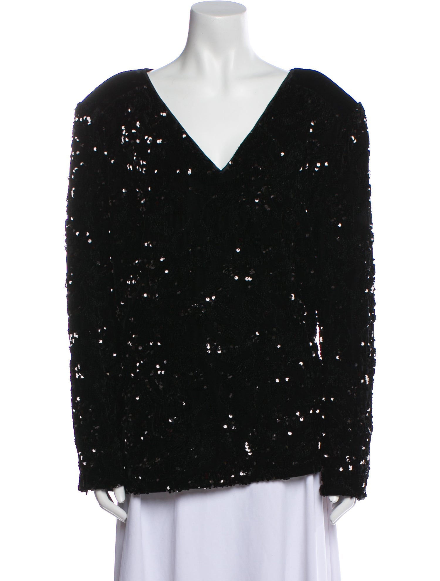 Marina Rinaldi V-Neck Long Sleeve Blouse