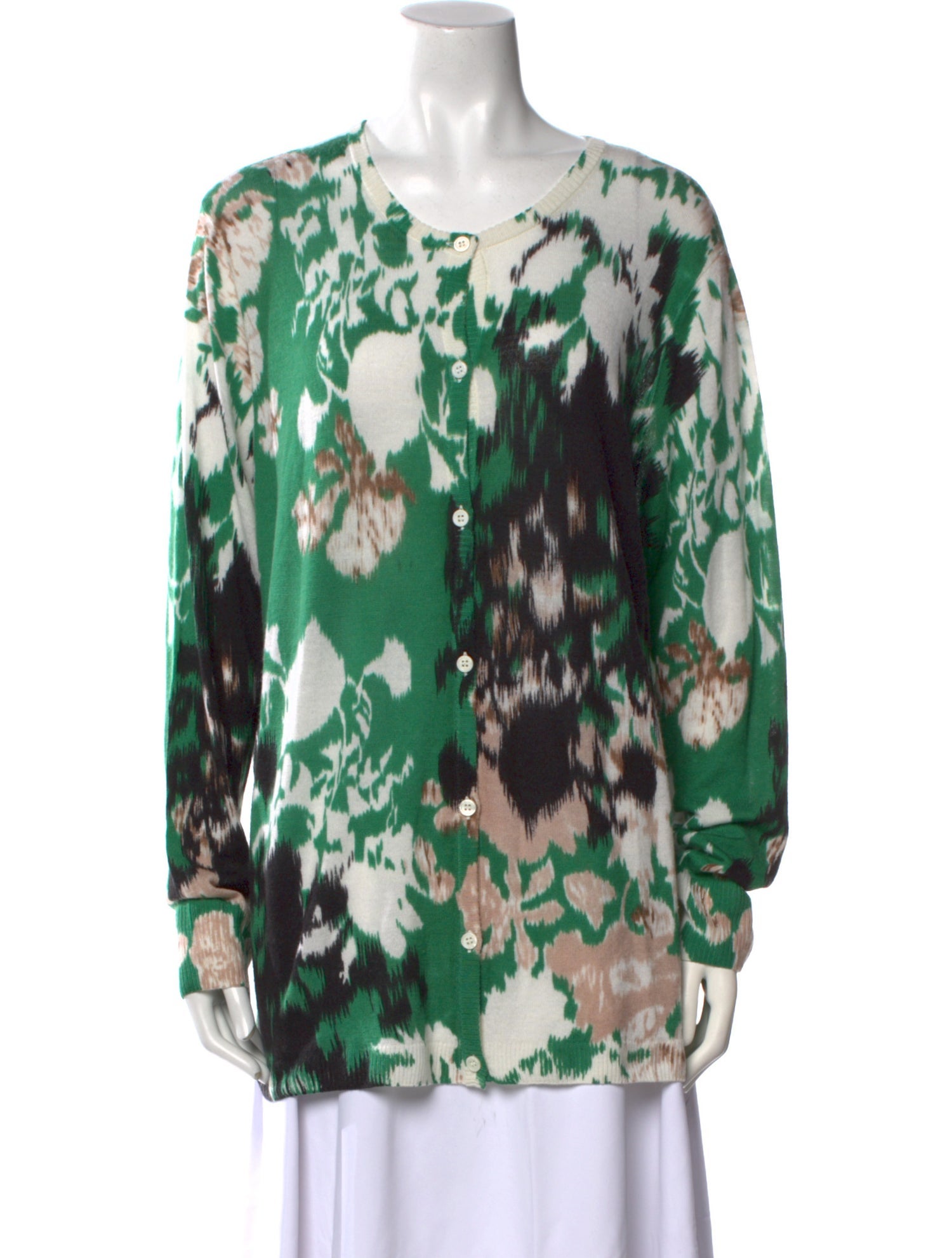 Marina Rinaldi Virgin Wool Printed Sweater