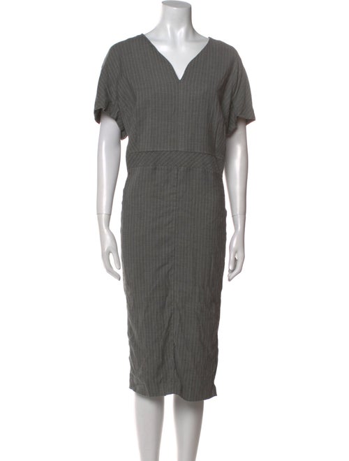 Marina Rinaldi Virgin Wool Midi Length Dress