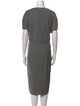 Marina Rinaldi Virgin Wool Midi Length Dress