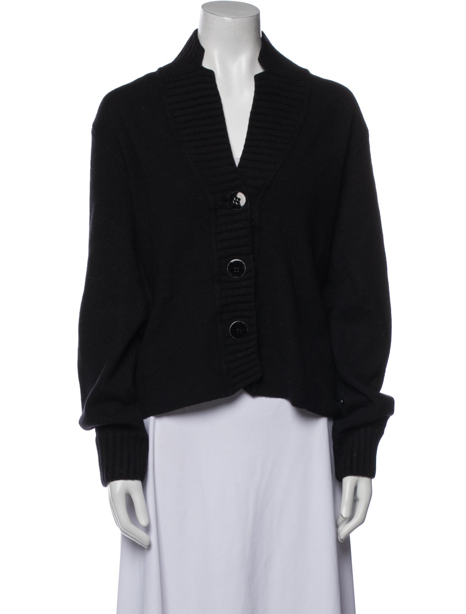 Marina Rinaldi Virgin Wool V-Neck Sweater
